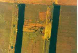 Jollenkreuzer: Beschdigte Planke